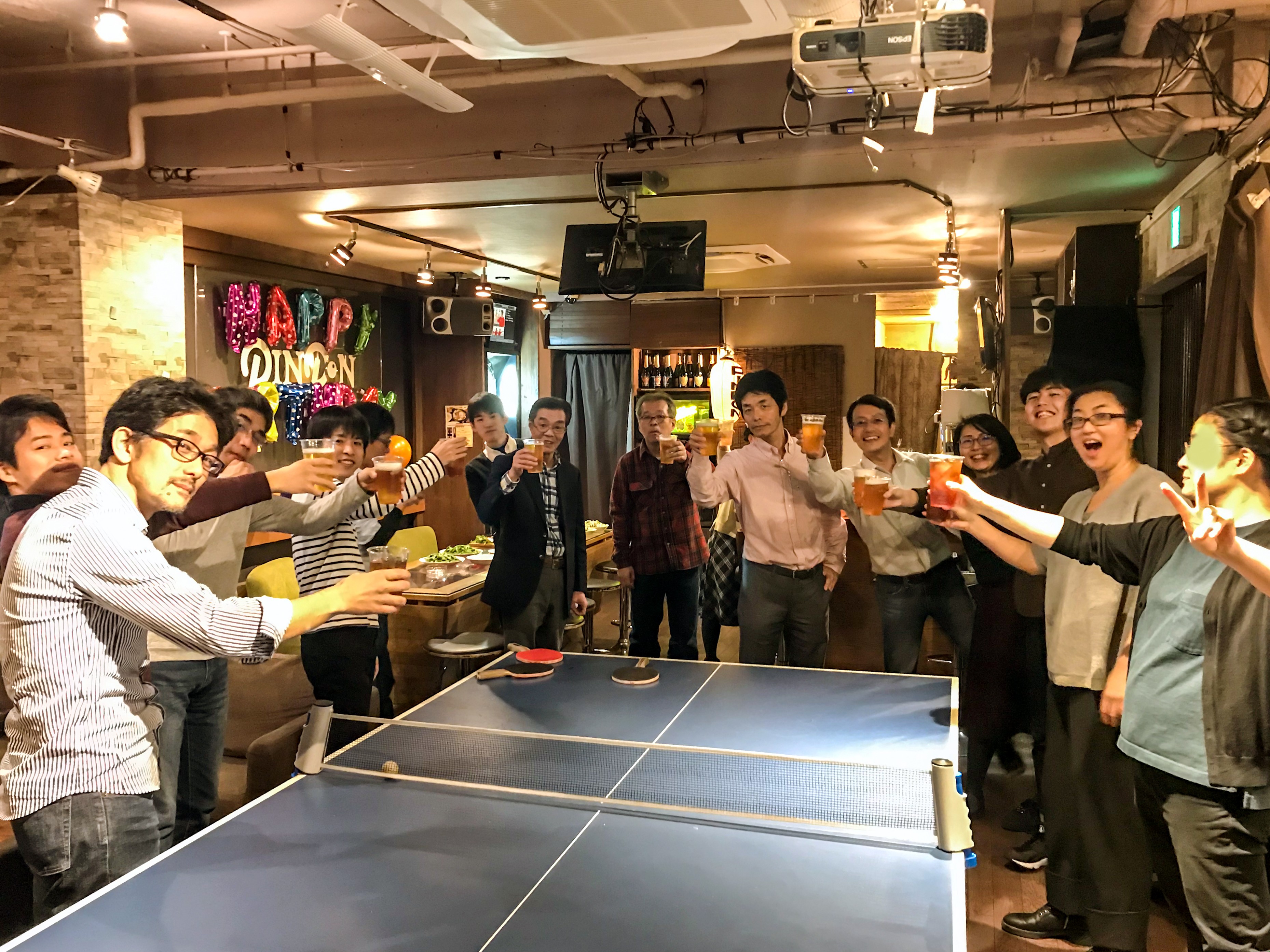 2019年忘年会は卓球大会で盛り上がりました！