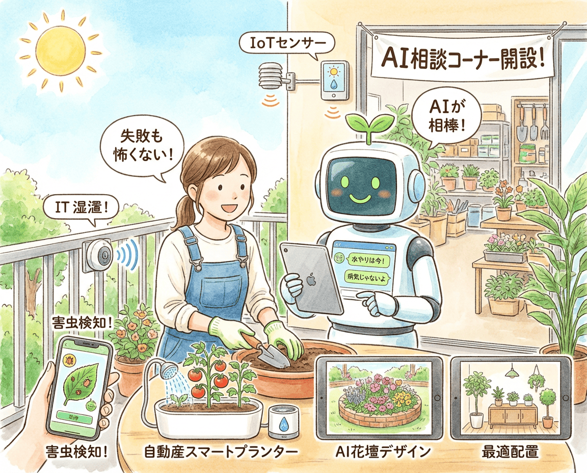 AIが初心者の参入障壁を下げる！？ 〜家庭菜園・ガーデニングの新しい楽しみ方〜