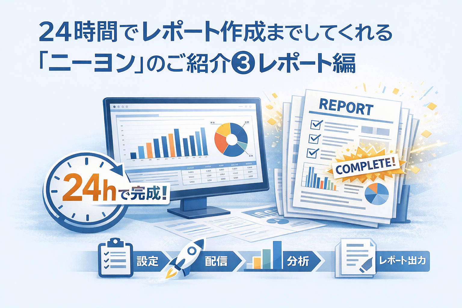【タイトル】24時間でレポート作成までしてくれる「ニーヨン」のご紹介③レポート編 ～リサーチャー目線でご紹介～