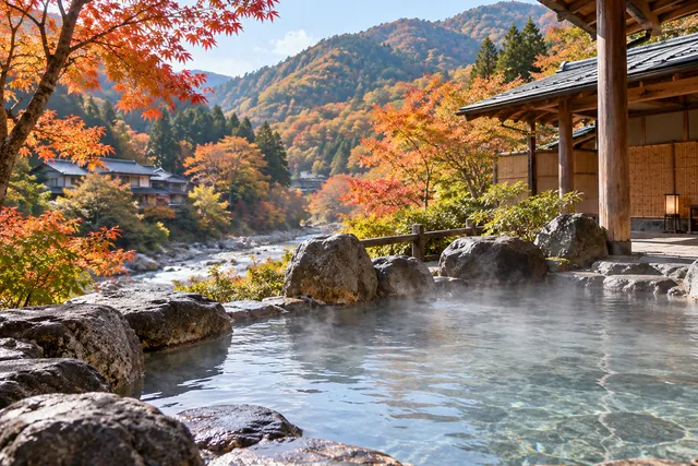 温泉地の風景